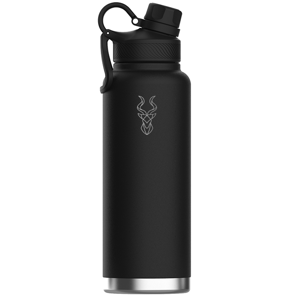 Dhabi Stainless Steel Bottle – 40oz (Black)