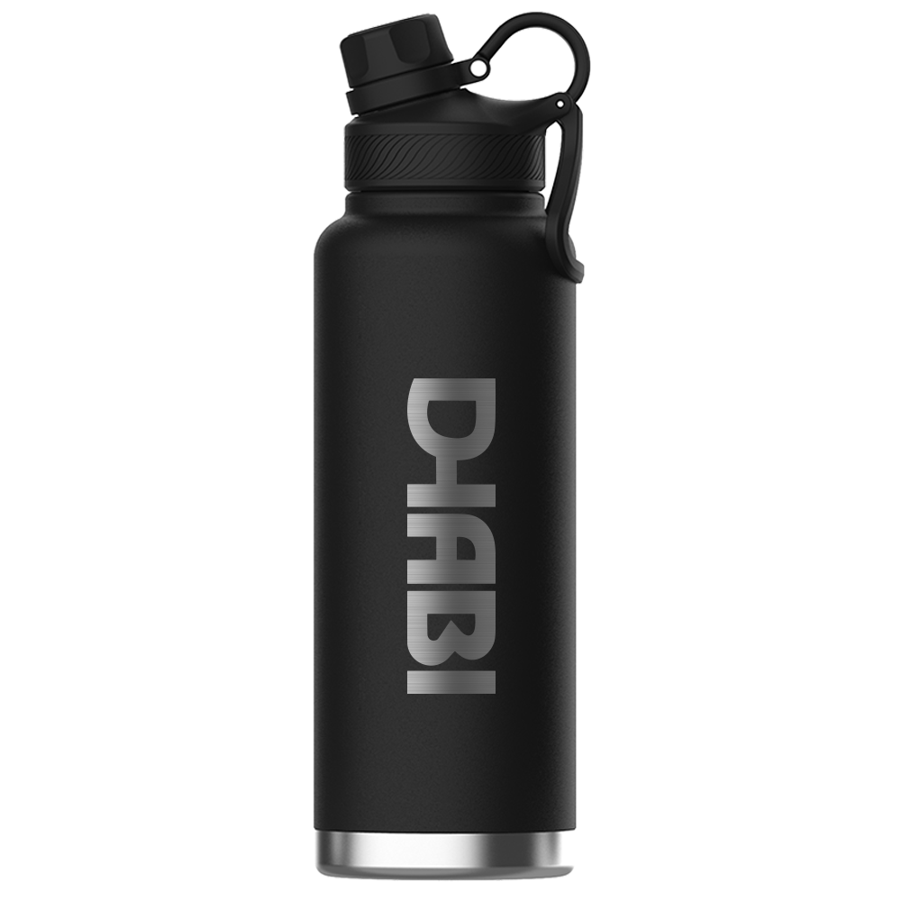 Dhabi Stainless Steel Bottle – 40oz (Black)